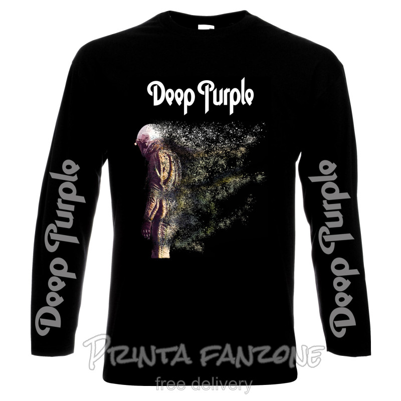 LONG SLEEVE T-SHIRTS Deep Purple, Woosh, men's long sleeve t-shirt, 100% cotton, S to 5XL